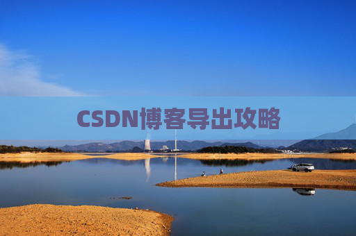 CSDN博客导出攻略